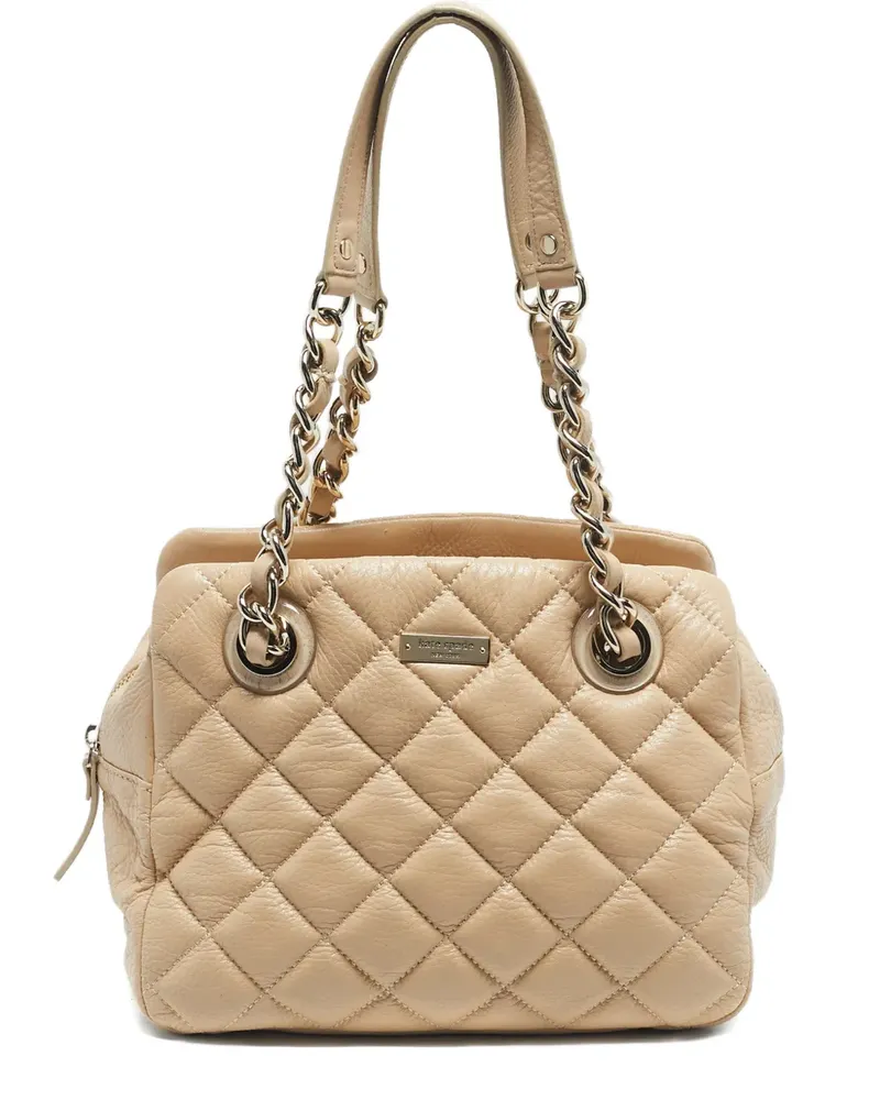 Kate Spade Elizabeth quilted leather satchel bag - Nude Nude