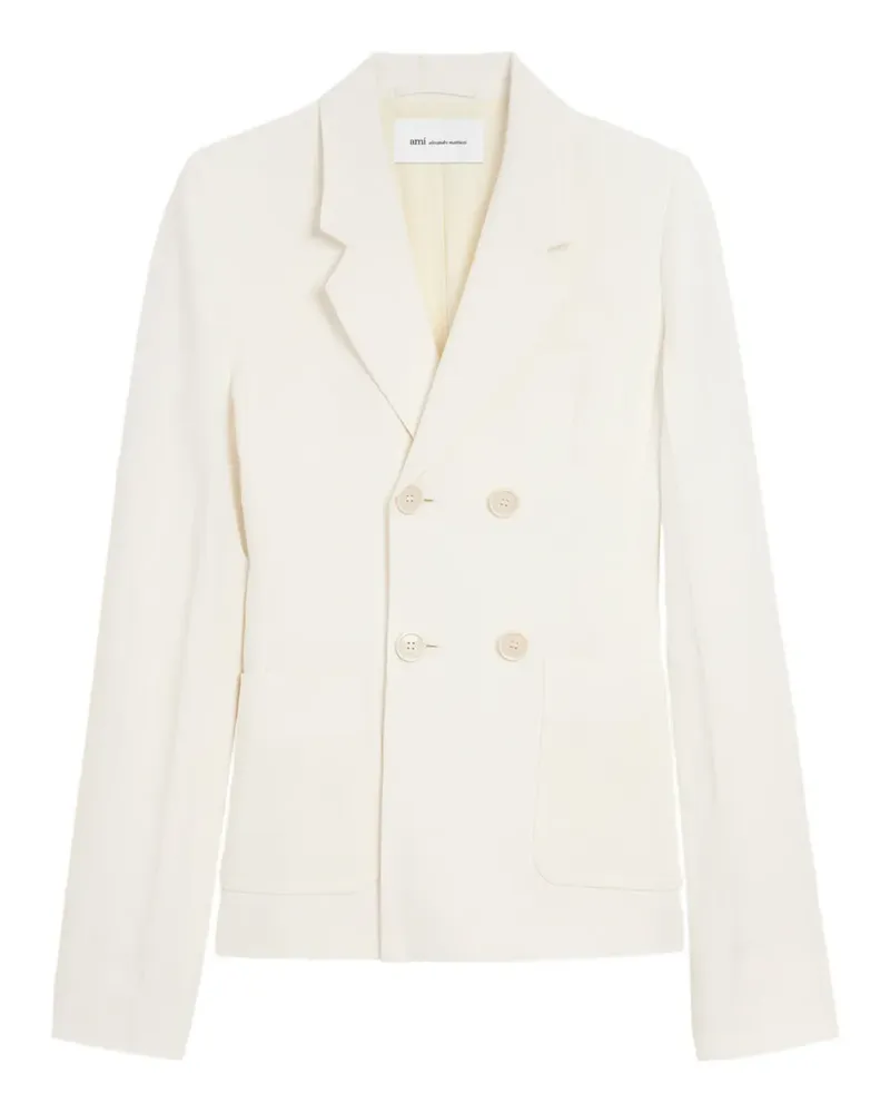 AMI Paris Doppelreihiger Blazer - Nude Nude