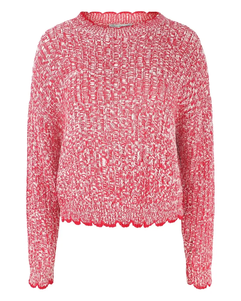 Autumn Cashmere Pullover mit Ziernähten - Rot Rot