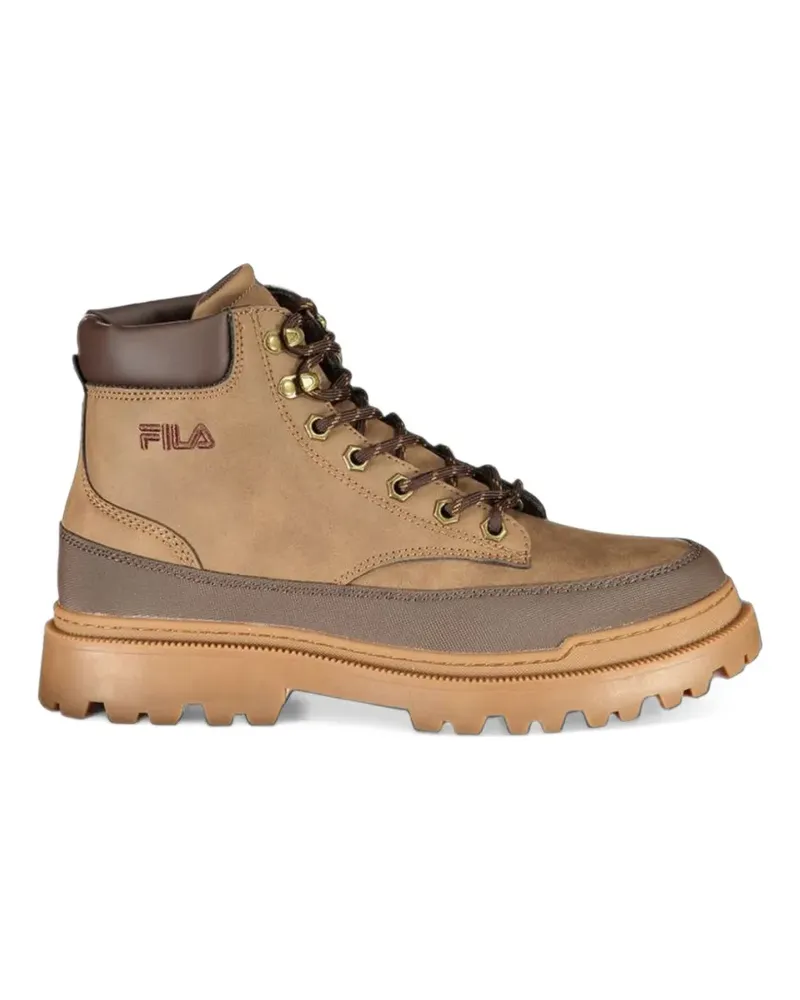 Fila Schnürstiefel mit Profilsohle - Nude Nude