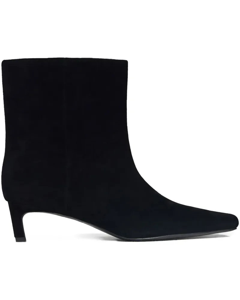 12 STOREEZ 45mm suede ankle boots - Schwarz Schwarz