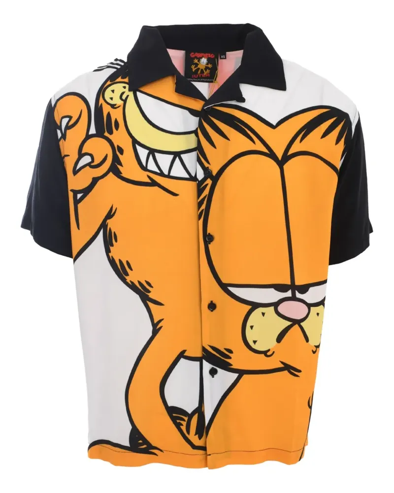 Iuter Kurzärmeliges Garfield Hemd - Weiß Weiß