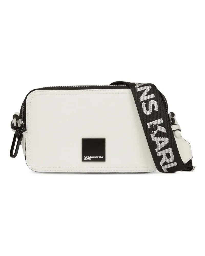 Karl Lagerfeld logo-plaque camera bag - Weiß Weiß