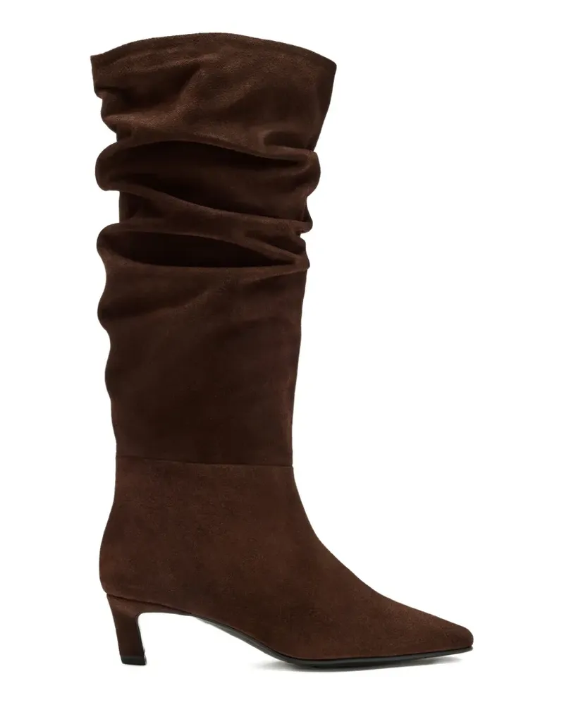 Alohas Kalila ruched pointed boots - Braun Braun