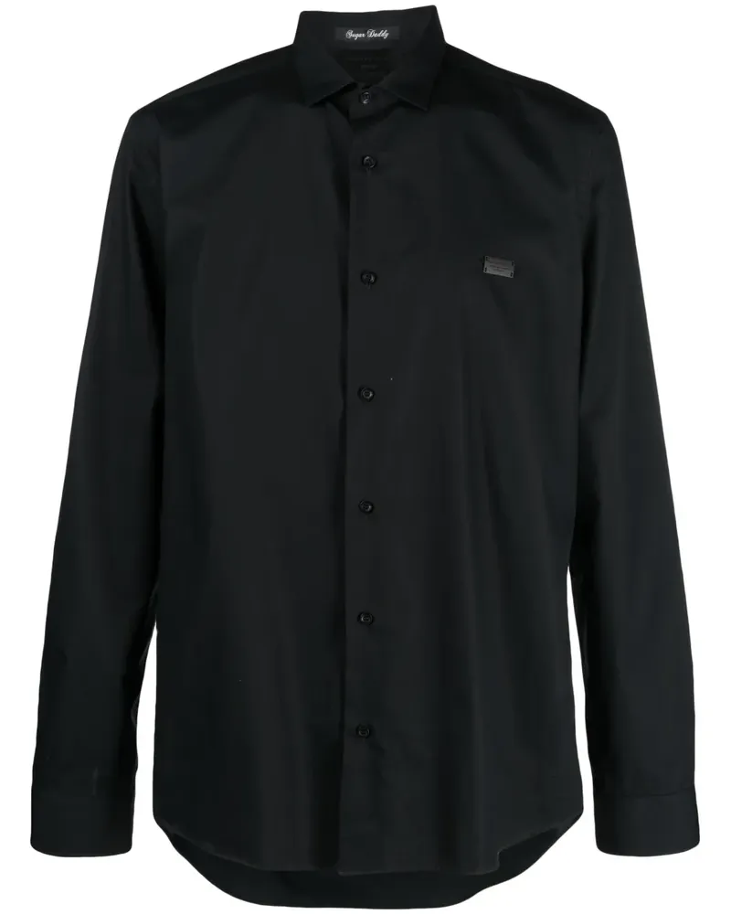 Philipp Plein Sugar Daddy Hemd - Schwarz Schwarz