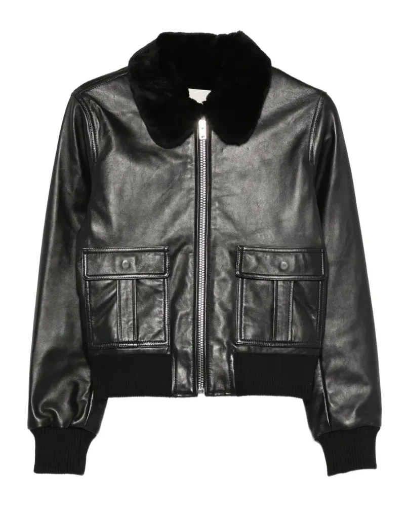 Isabel Marant Tonya Lederjacke - Schwarz Schwarz
