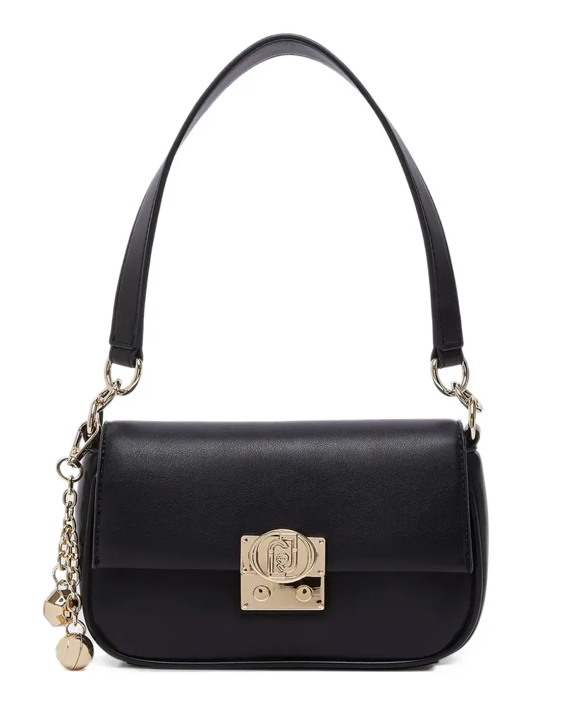 Liu Jo small shoulder bag with charm - Schwarz Schwarz