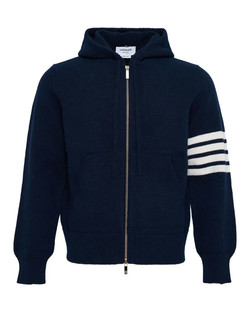 Thom Browne zip-up hoodie - Blau Blau