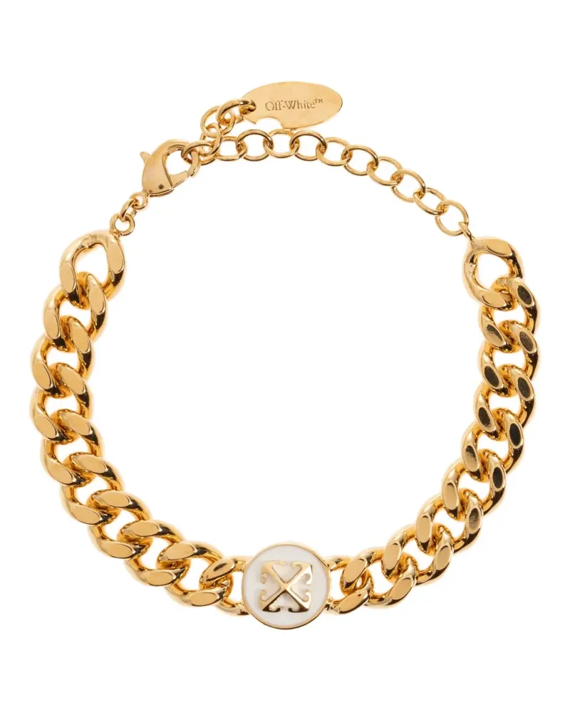 OFF-WHITE Arrows curb-chain bracelet - Gold Gold