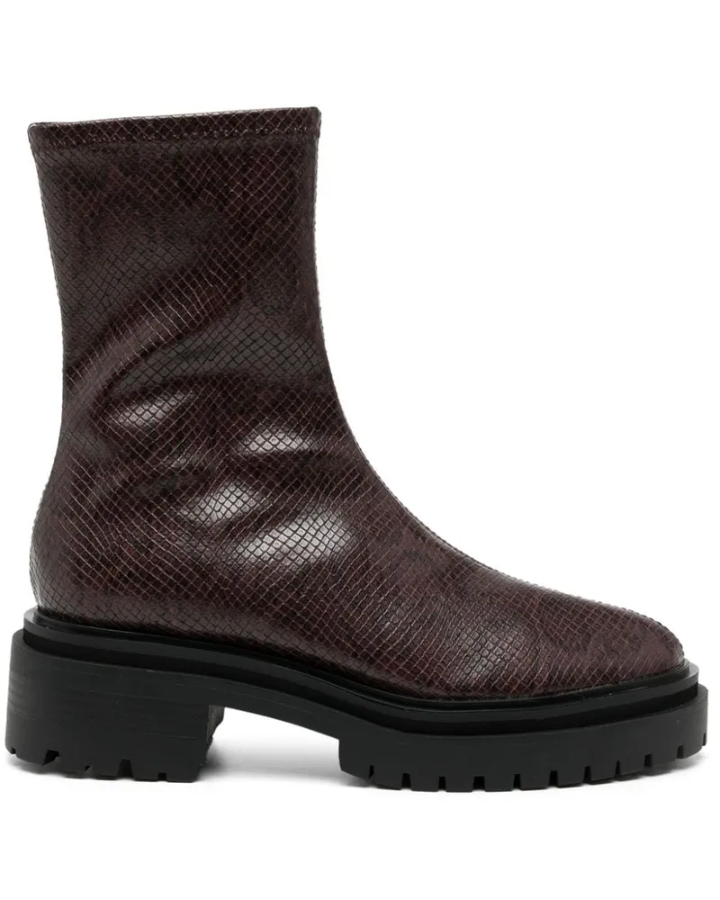 SENSO Peyton III Schlangenledereffekt-Stiefel 50mm - Rot Rot