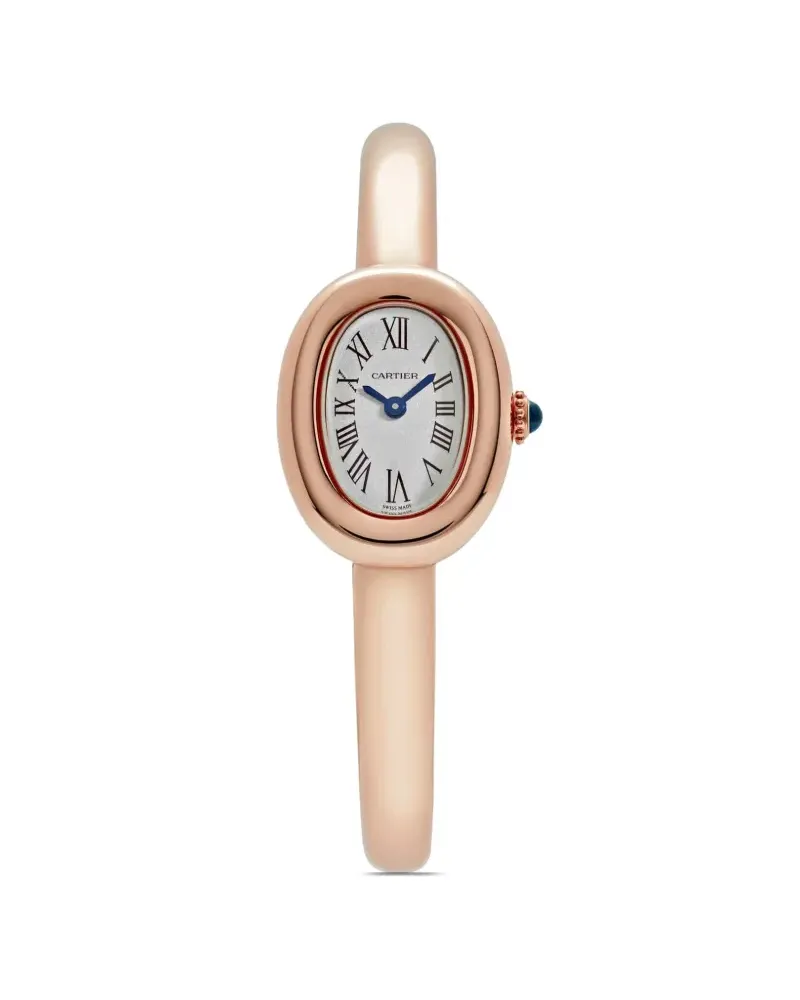 Cartier 2024 ungetragene Baignoire 19mm - Weiß Weiß