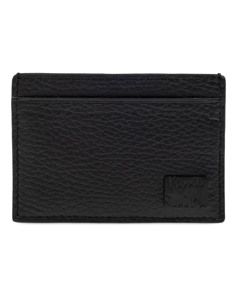 Paul Smith Kartenetui aus gekörntem Leder - Schwarz Schwarz