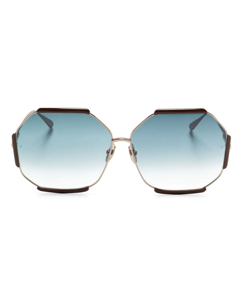 Linda Farrow Margot Sonnenbrille - Gold Gold