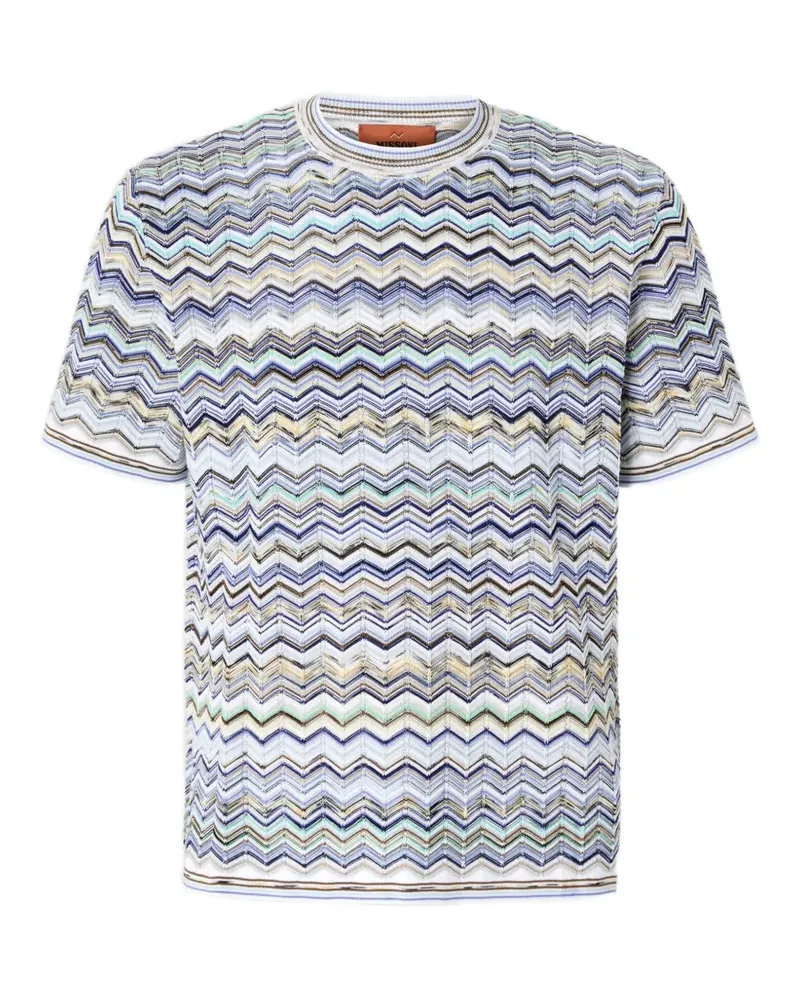Missoni zigzag pattern T-shirt - Weiß Weiß