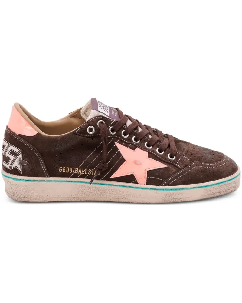 Golden Goose Wildleder-Sneakers mit Sternapplikation - Braun Braun