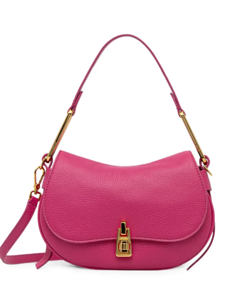 Coccinelle grained leather shoulder bag - Rosa Rosa