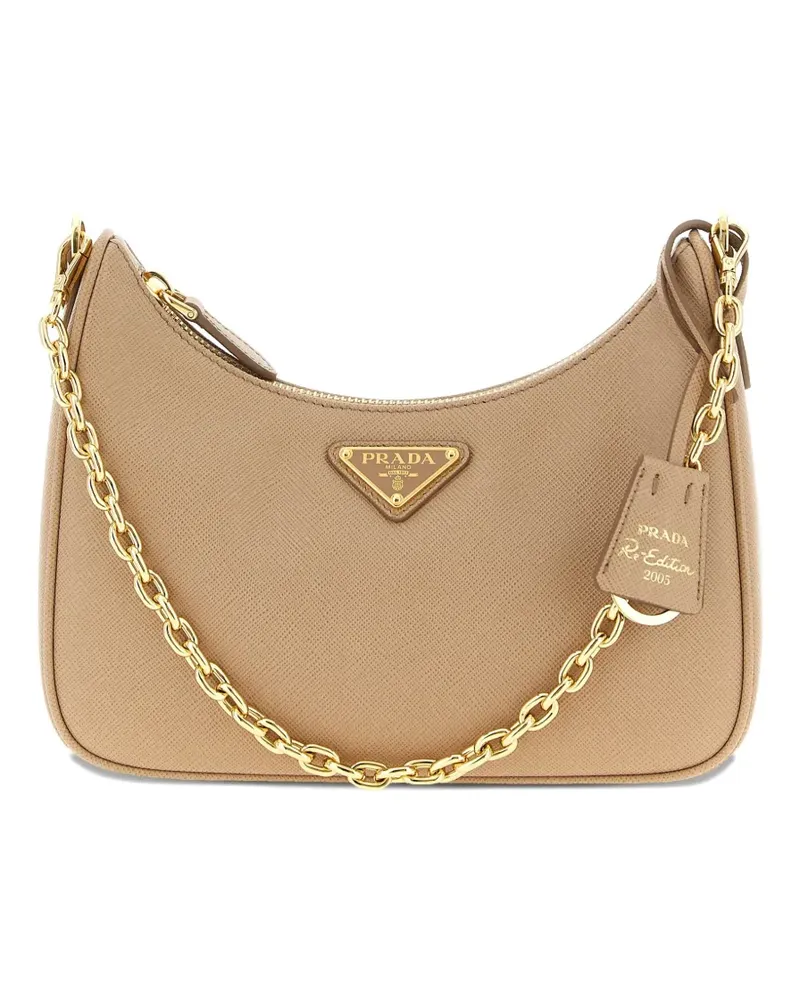 Prada Re-Edition 2005 chain shoulder bag - Nude Nude