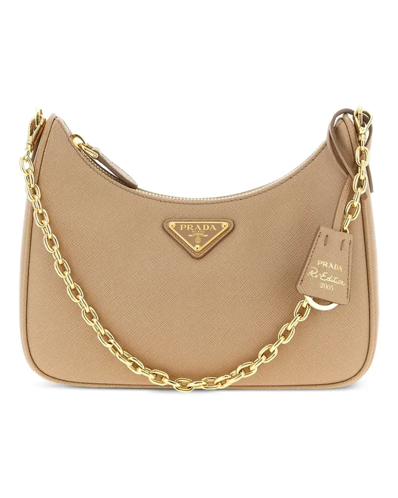 Prada Re-Edition 2005 Schultertasche - Nude Nude