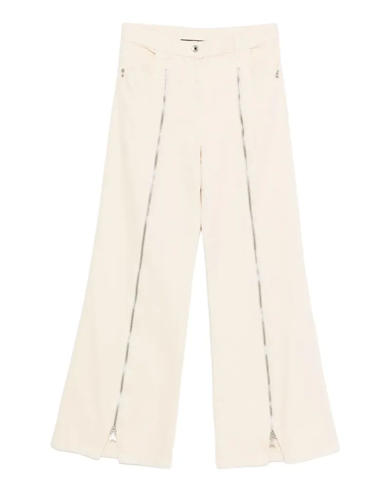 Patrizia Pepe Jeans mit weitem Bein - Weiß Weiß