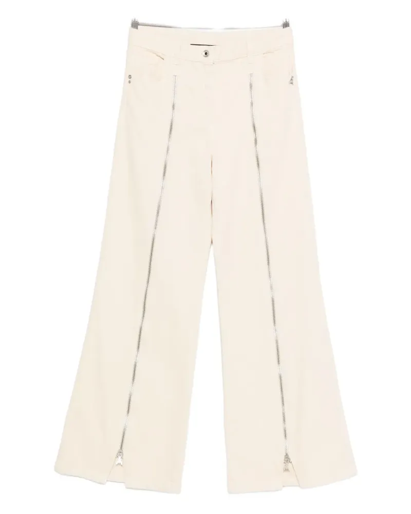 Patrizia Pepe Jeans mit weitem Bein - Weiß Weiß