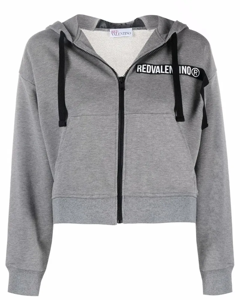 RED Valentino Cropped-Hoodie - Grau Grau