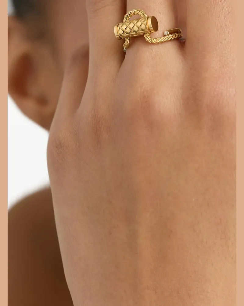 Nouvel Heritage Ring mit Diamanten - Gold Gold