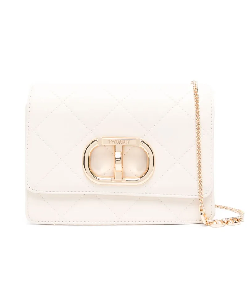 Twin-Set Oval-T Clutch - Weiß Weiß