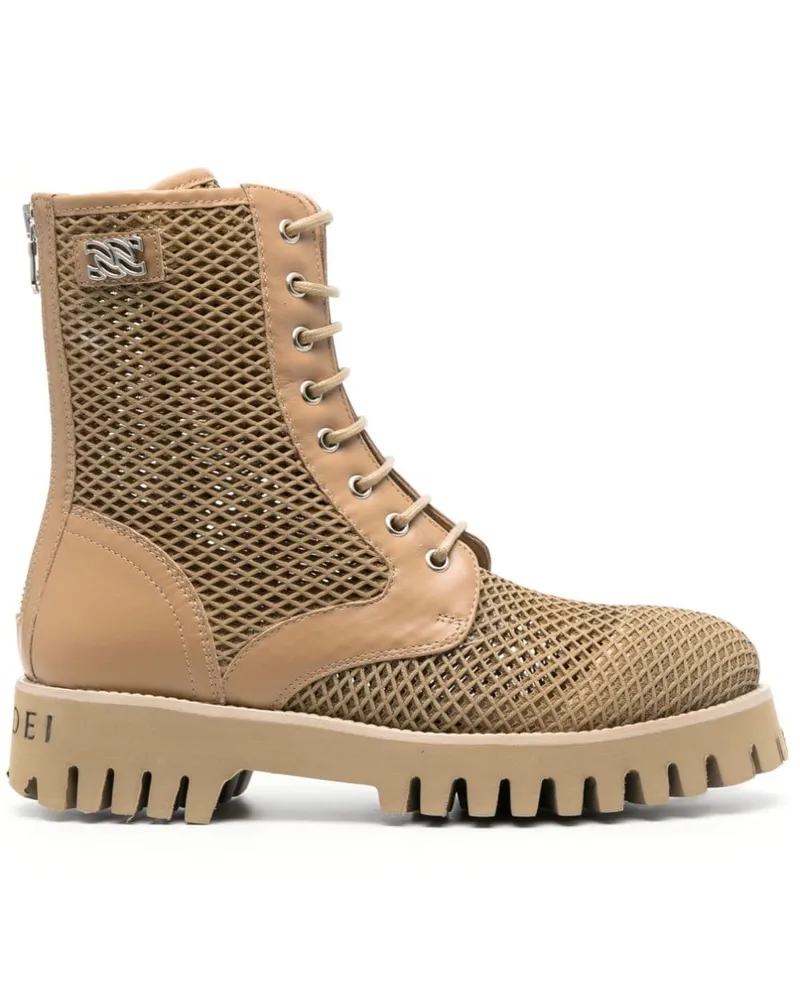 Casadei Stiefeletten in Netzoptik - Braun Braun