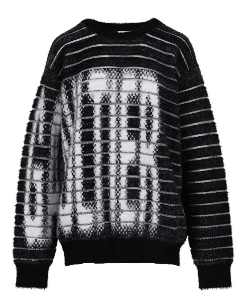 Jean Paul Gaultier Gestreifter Pullover - Schwarz Schwarz
