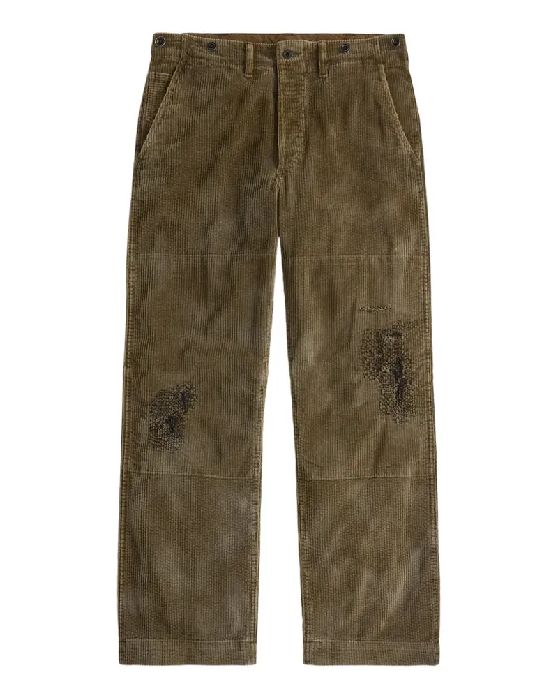 Ralph Lauren Cordhose in Distressed-Optik - Grün Grün