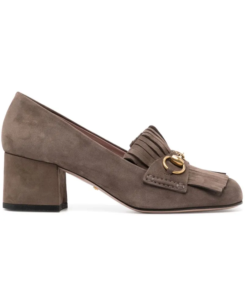 Gucci Pumps mit Horsebit-Detail - Braun Braun