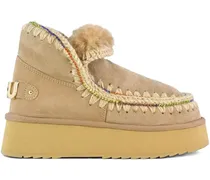 Mini Stiefel mit Plateau - Nude