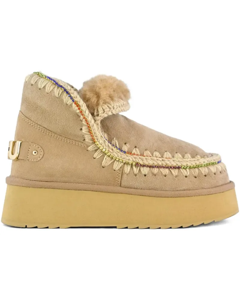 Mou Mini Eskimostiefel mit Plateau - Nude Nude