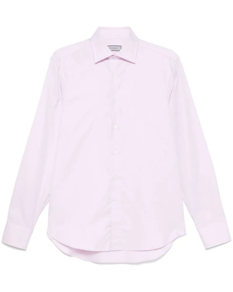 Canali Oxford-Hemd - Rosa Rosa