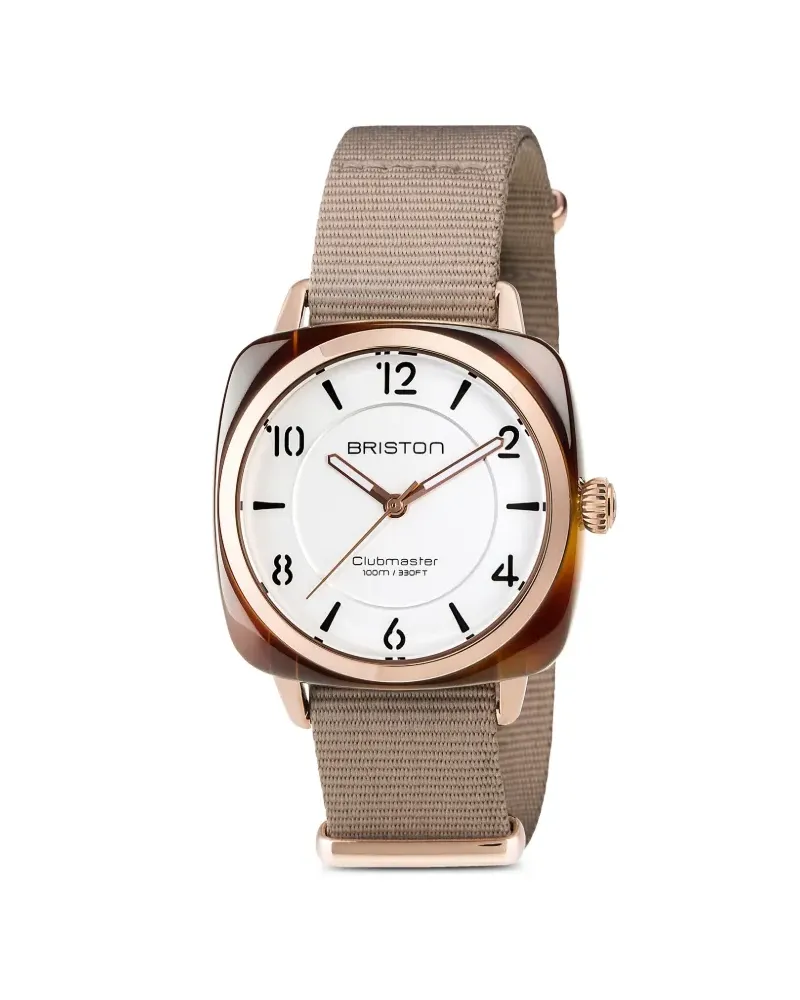 BRISTON Clubmaster Chic Armbanduhr 36mm - Weiß Weiß