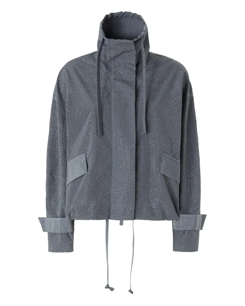 Pinko Kapuzenjacke mit Taschen - Grau Grau