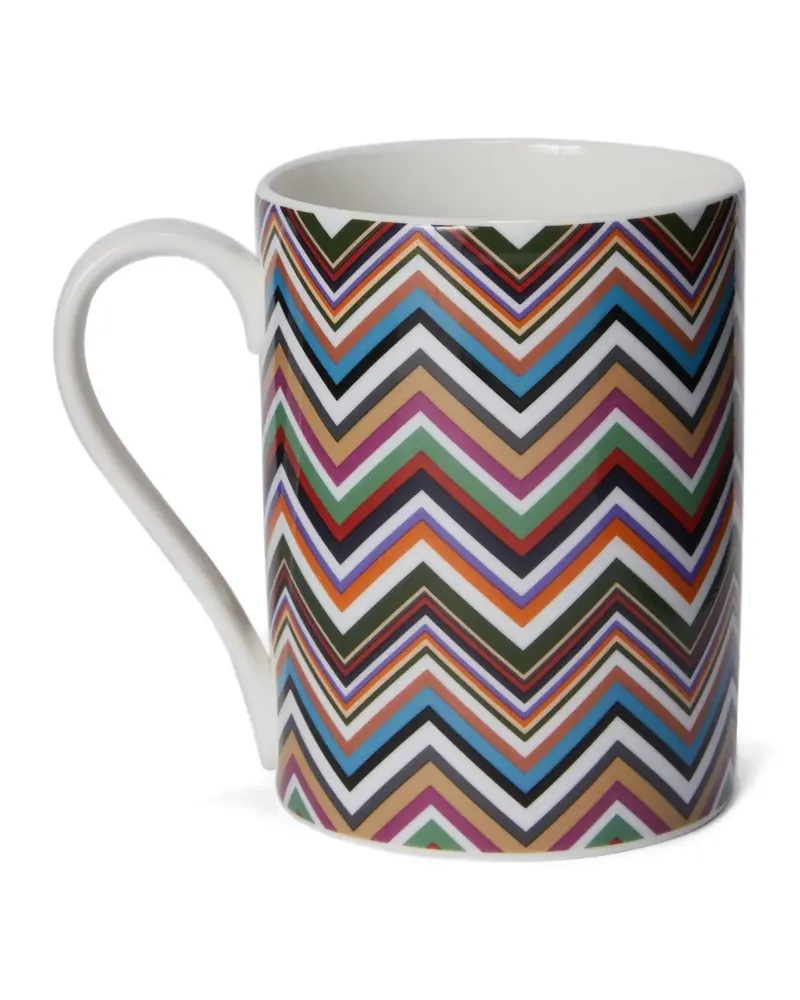 Missoni Home Holiday Tasse mit Zickzackmuster - Weiß Weiß