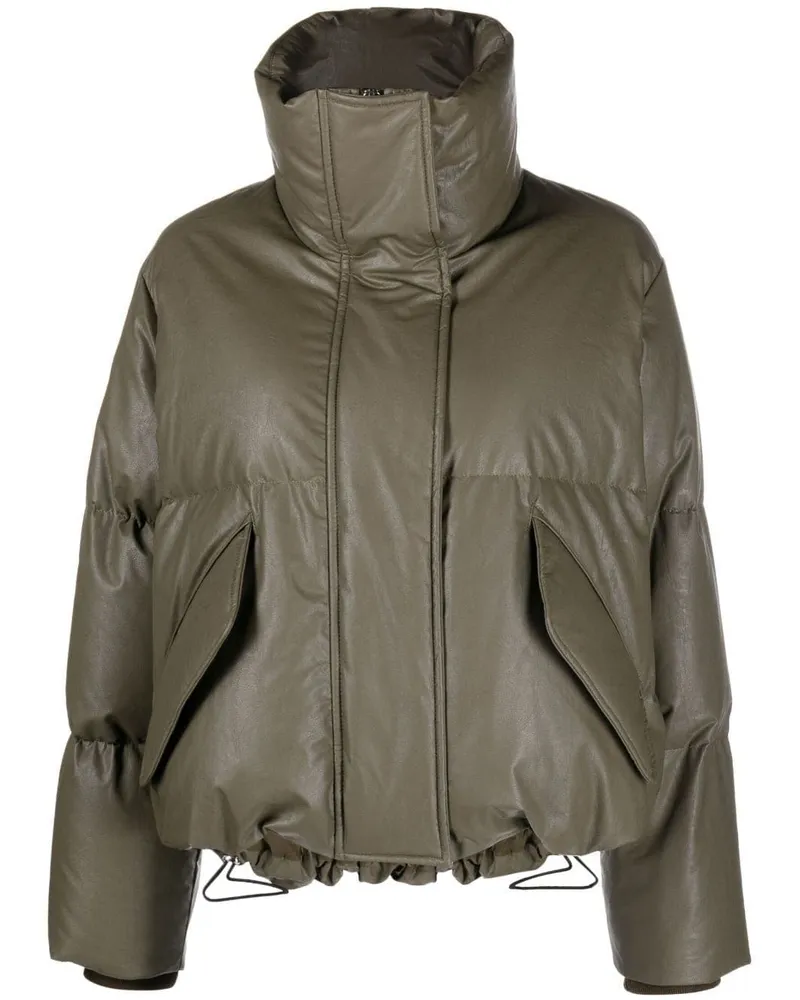 Maison Margiela Gefütterte Cropped-Jacke - Grün Grün