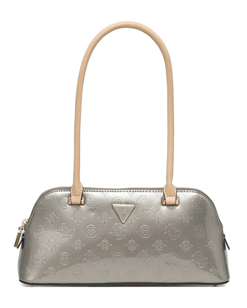Guess Schultertasche mit Monogramm - Grau Grau