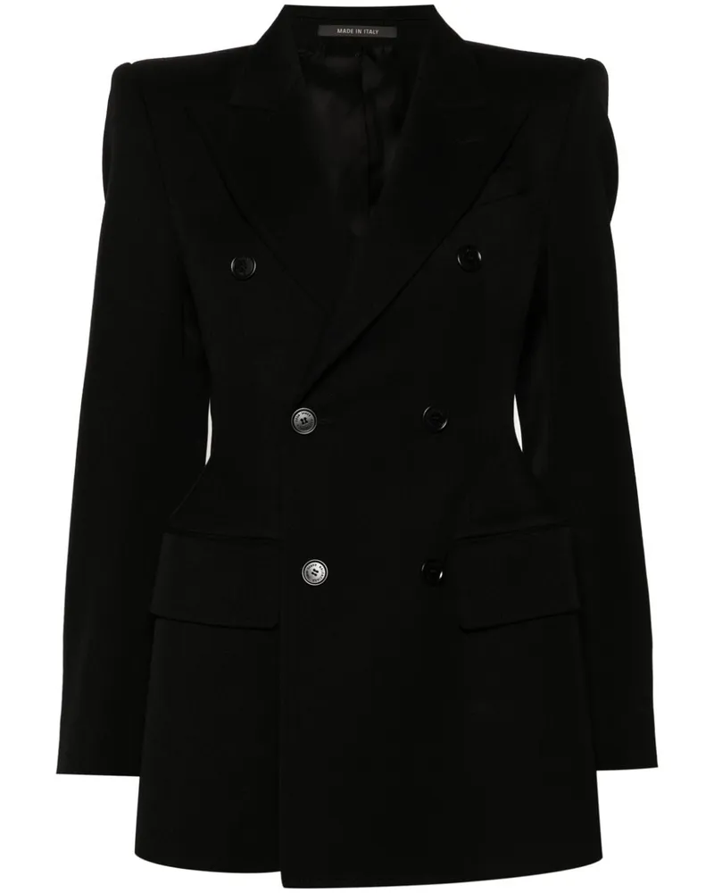 Balenciaga Doppelreihiger Hourglass Sakko - Schwarz Schwarz
