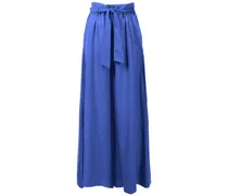 Hose mit Paperbag-Taille - Blau