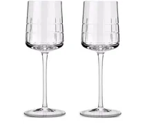 textured-finish wine glasses (set of two
