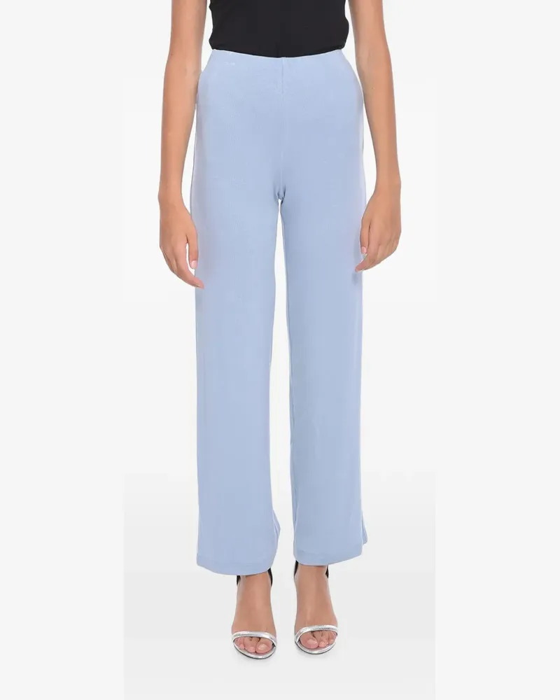 Lama Jouni ribbed palazzo pants - Blau Blau