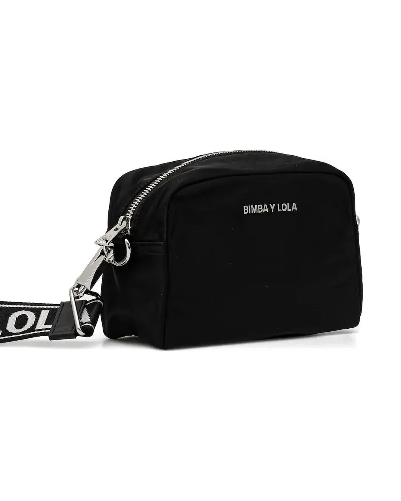 BIMBA Y LOLA Umhängetasche mit Logo-Riemen - Schwarz Schwarz
