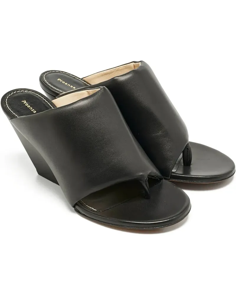 Proenza Schouler slant-wedge sandals - Schwarz Schwarz