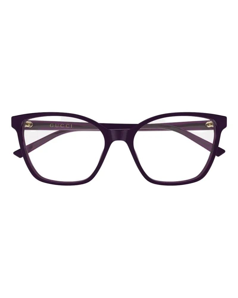 Gucci GG Brille mit geometrischem Gestell - Violett Violett