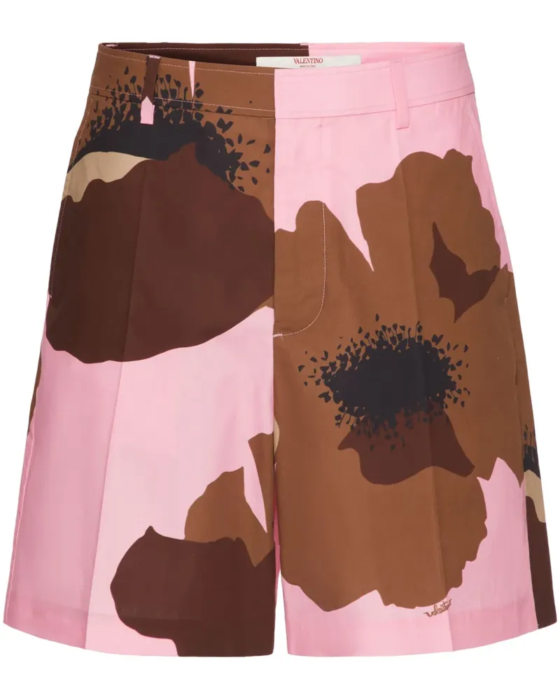 Valentino Garavani Bermudas mit Blumen-Print - Rosa Rosa