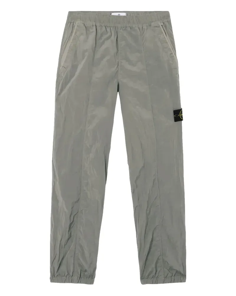 Stone Island logo-patch trousers - Grau Grau