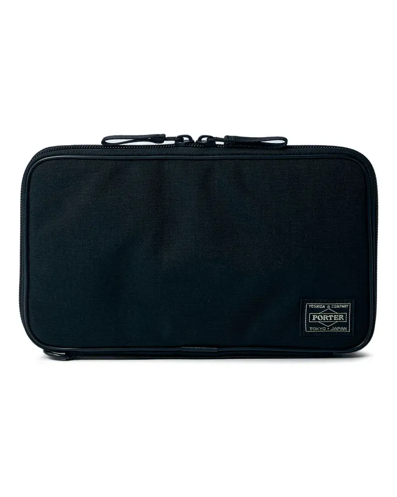 PORTER-YOSHIDA & CO Reisetasche mit Logo-Patch - Schwarz Schwarz