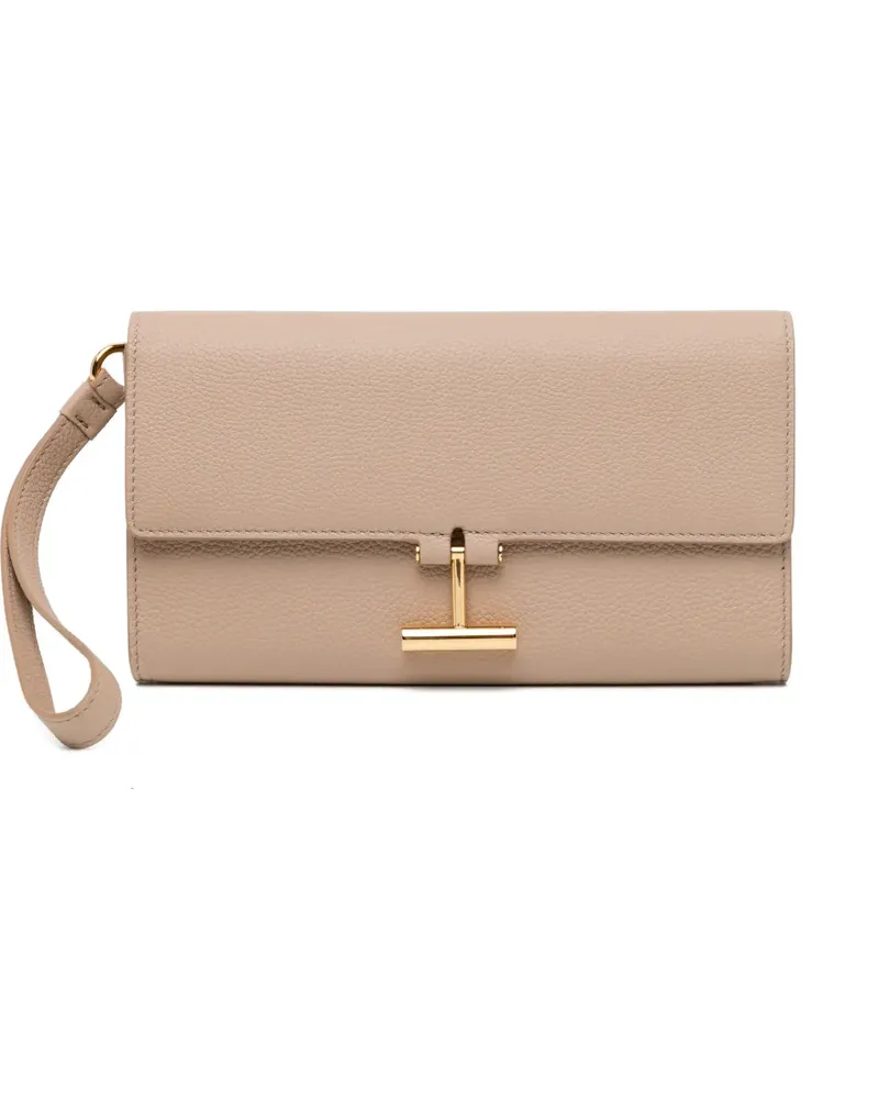 Tom Ford Portemonnaie mit Logo - Nude Nude